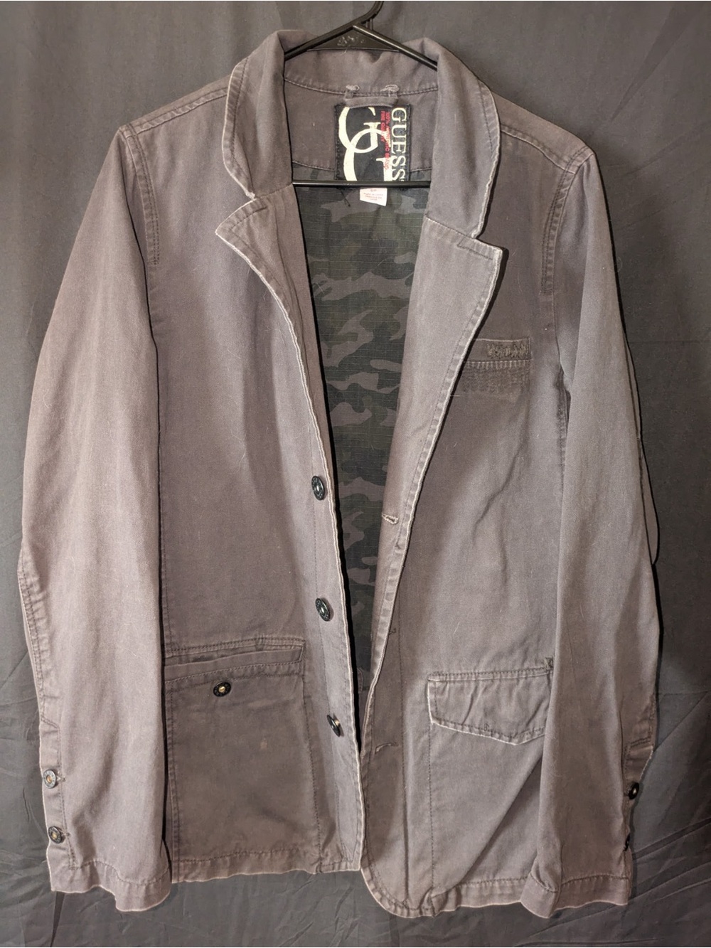 Y2K Guess Military Utility Blazer